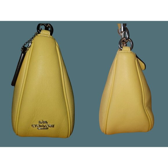 Coach Teri Yellow Shoulder Bag With Signature Quilted Crossbody - Picture 3 of 16